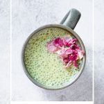 Vegan Pandan Cashew Milk Latte