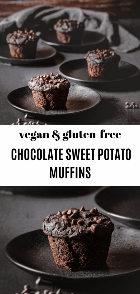 chocolate sweet potato muffins