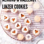 pin for vegan linzer cookies