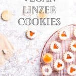 Pin for Vegan Linzer Cookies on Resplendent Kitchen
