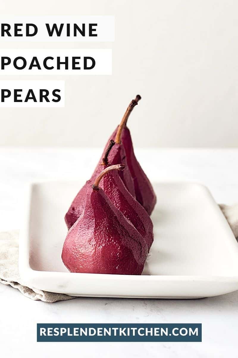 pin Poached Pears in Red Wine