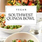 Pin for Vegan Southwest Quinoa Bowl.