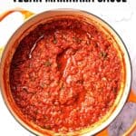 pin for vegan marinara sauce