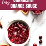 Pin for Cranberry Orange Sauce.