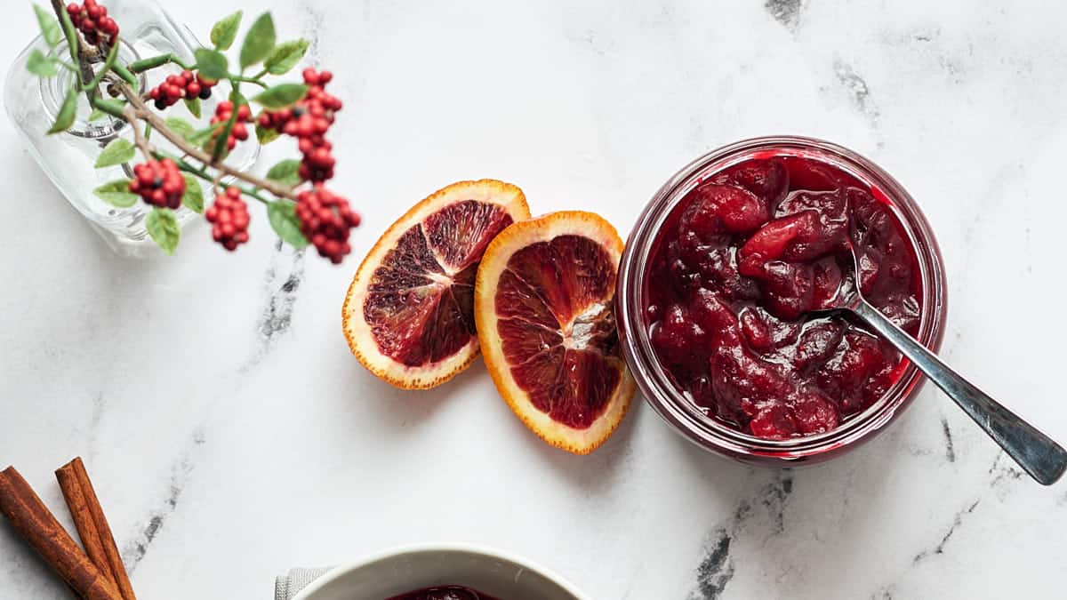 Easy Homemade Vegan Cranberry Sauce With Orange