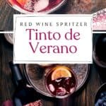 Pin for red wine spritzer.