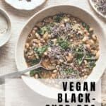 Pin for vegan black-eyed pea stew.