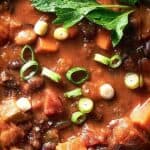 Pin for vegan butternut squash chili.