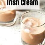 Pin for Homemade Baileys Vegan Irish Cream Recipe on Resplendent Kitchen.