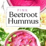 Pin for Pink Beetroot Hummus