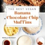 Vegan Banana Chocolate Chip Muffins