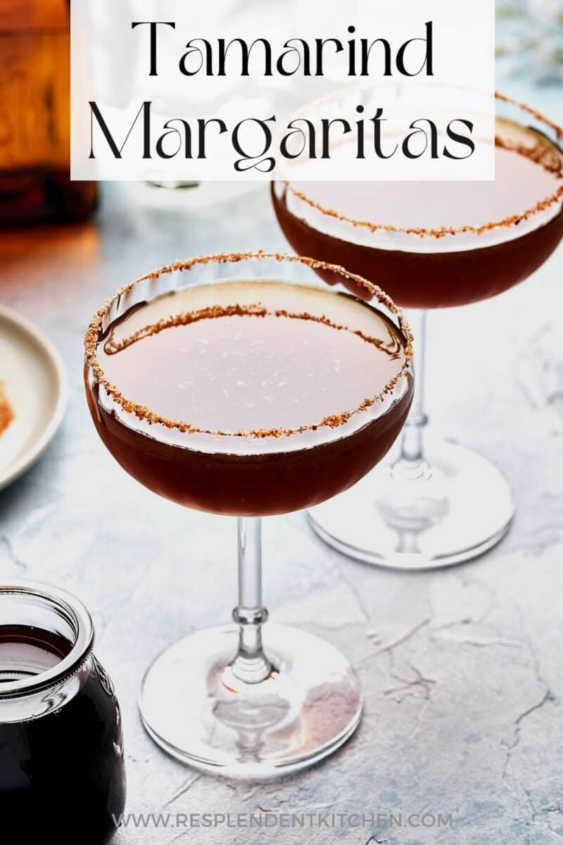 Pin for Tamarind Margaritas on Resplendent Kitchen blog.