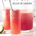 Pin for Watermelon Water recipe on Resplendent Kitchen blog.