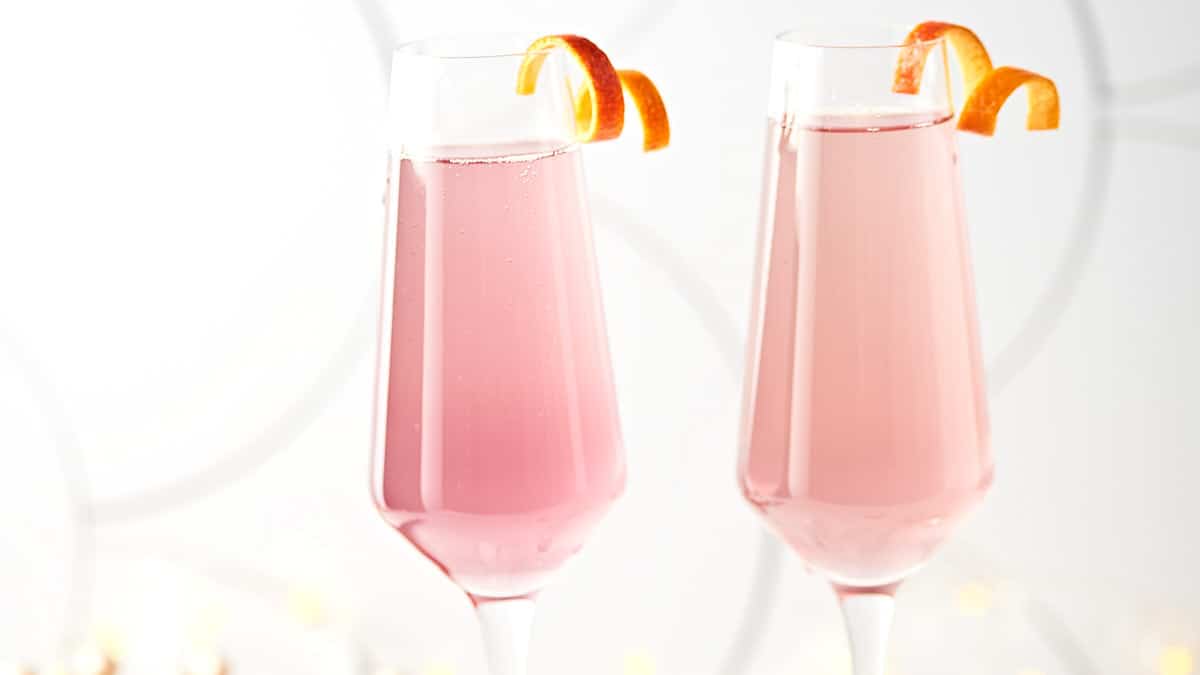Celebratory Blood Orange French 75 Cocktail Recipe