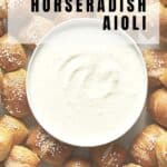Pin for vegan horseradish aioli.