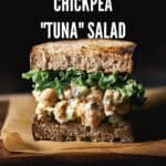 pin of Chickpea tuna salad recipe