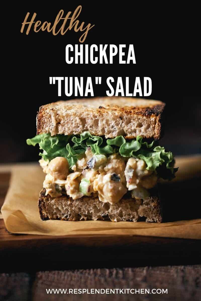 pin of Chickpea tuna salad recipe