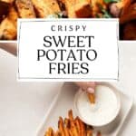 pin for baked sweet potato fries