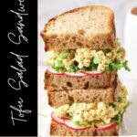 pin for tofu salad sandwich