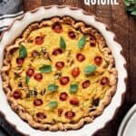 pin for vegan JUST Egg Quiche