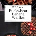Pin for Vegan Buckwheat Banana Waffles