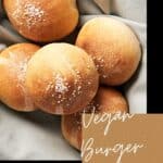 pin for vegan burger buns