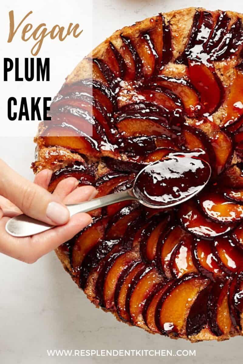 Pin for Vegan Plum Almond Cake