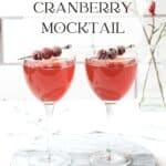 Pin for Sparkling Cranberry Mocktail