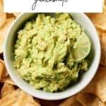4 ingredient guacamole recipe Pin on Resplendent Kitchen blog.