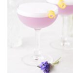 Pin for Lavender Elderflower Gin Sour Recipe.