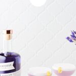 Pin for Lavender Elderflower Gin Sour cocktail recipe.