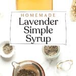 Pin for Lavender Simple Syrup.