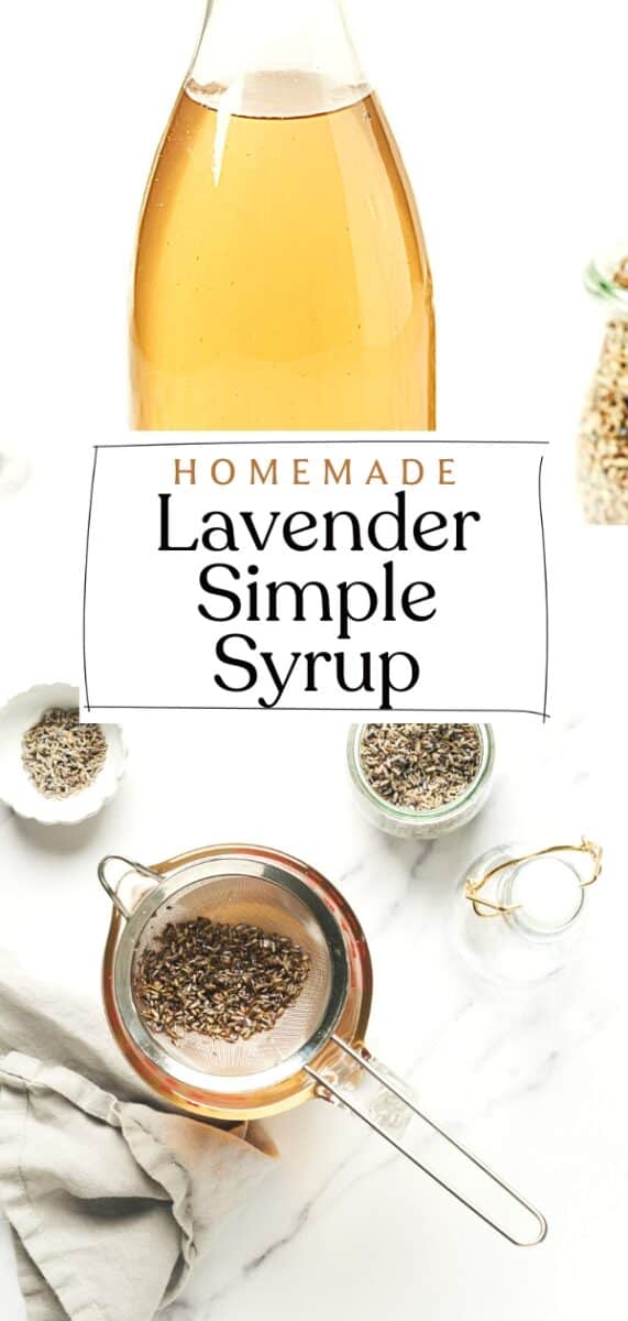 Pin for Lavender Simple Syrup.