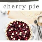 Pin for vegan Cherry Pie.