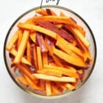 Pin for the best baked sweet potato fries.