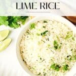Pin for Rice Cooker Cilantro Lime Rice.