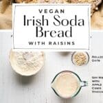 Pin for vegan Irish Soda Bread recipe on Resplendent Kitchen.