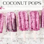 Pin for Vegan Cherry Coconut Popsicles on Resplendent Kitchen.
