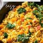 Pin for Vegan Southwest Tofu Scramble.
