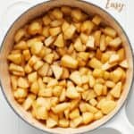 Pin for easy apple compote.