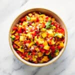 Mango Habanero Salsa in a bowl.