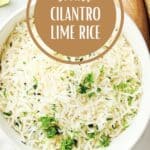 Pin for Rice Cooker Cilantro Lime Rice.