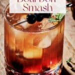 Pin for Blueberry Bourbon Smash.