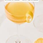 Pin for Classic Sidecar Cocktail recipe.