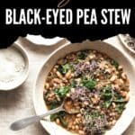 Pin for Vegan Black-Eyed Pea Stew.