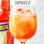 Pin for 3-2-1 Aperol Spritz cocktail recipe on Resplendent Kitchen blog.