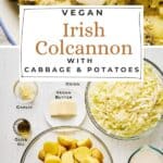 Pin for vegan Irish colcannon.