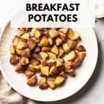 Pin for Vegan Air Fryer Breakfast Potatoes.