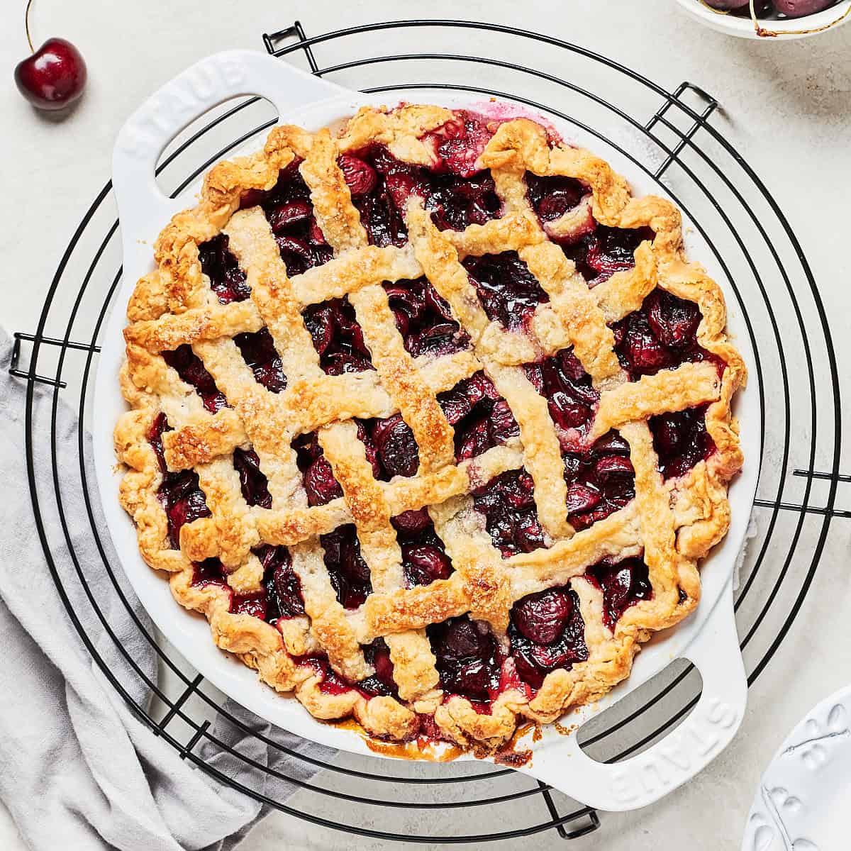 Vegan Cherry Pie Recipe - Resplendent Kitchen