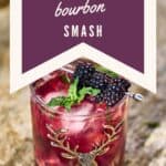 Blackberry Bourbon Smash recipe on Resplendent Kitchen blog.